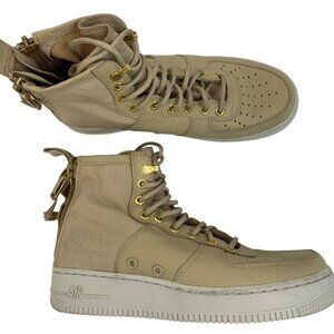 Womans Sz 9 Nike Air Force 1 Mid Basketball Bootie Sneaker Shoe EUC 6897